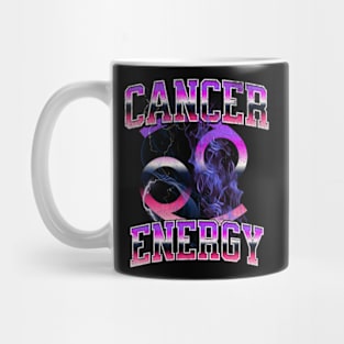 Cancer Energy Retro Lightning Birthday Zodiac Sign Astrology Mug